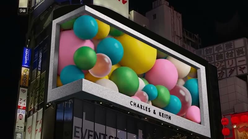 Charles & Keith: Shibuya 3D Anamorphic Billboard